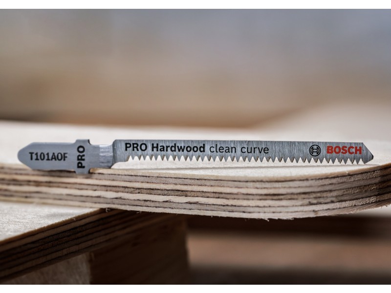 Krivuljni list Bosch za vbodno žago PRO Hardwood clean curve T101AOF 83 mm, 5kos, 2608634233